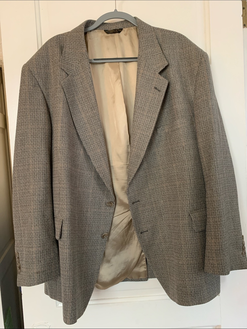 Vintage LaCrosse Men's Textured Blazer - Classic Tailored Style - Size 52R